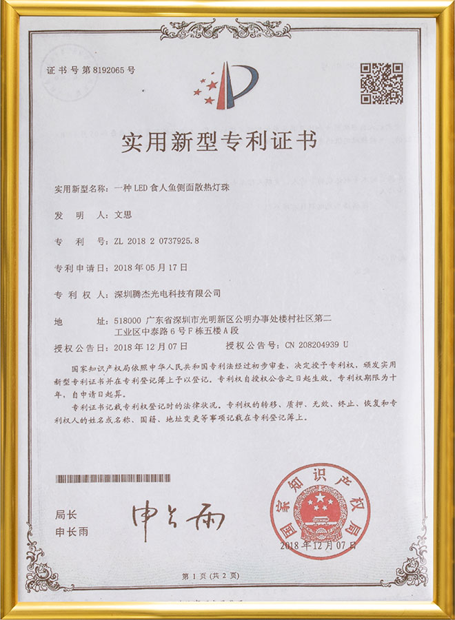 實(shí)用新型專利證書2